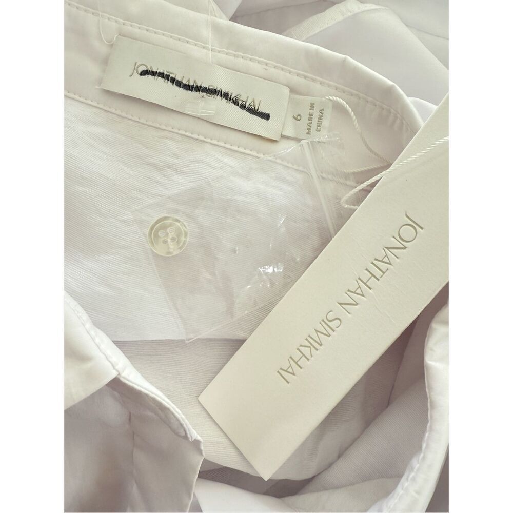 JONATHAN SIMKHAI Womens Signature Cleo Puff Sleeve Mini Dress White Size 6 - Picture 10 of 11